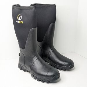 KalKal Waterproof Insulated Outdoor Boots, Black, Men's 11